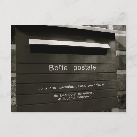 Boite postale briefkaart (Voorkant)