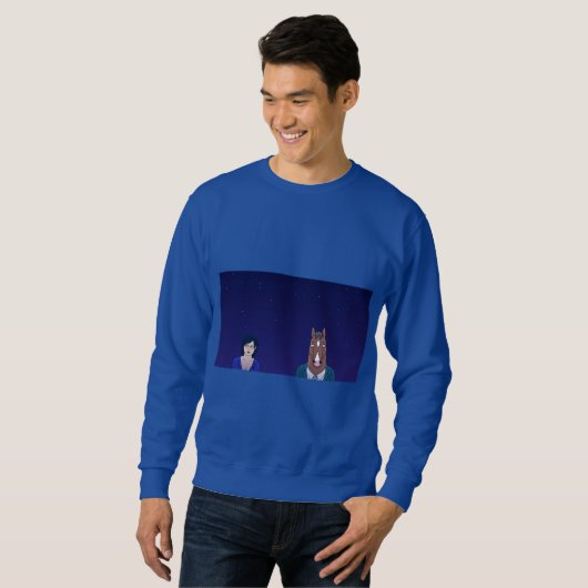Bojack Horseman - Blauw Sweatshirt (Voorkant volledig)