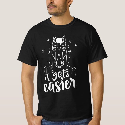 "Bojack Horseman It wordt eenvoudiger" T-shirt (Voorkant)