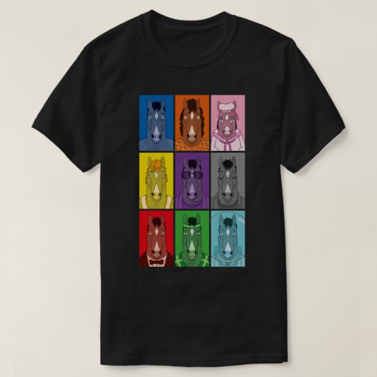 Bojack Horseman Kleuren T-shirt (Design voorkant)