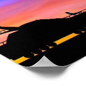 Bojack horseman truck speedboot avond hemd poster (Hoek)