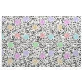BOJANGLES, RETRO-STIPPEN: MULTI-KLEUR op WITTE Stof (Fat Quarter)
