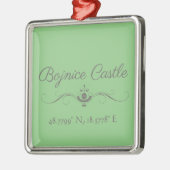 Bojnice Castle Latitude and Longitude Metalen Ornament (Links)