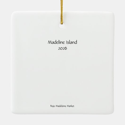 Bojo Bright Square Ornament (Achterkant)