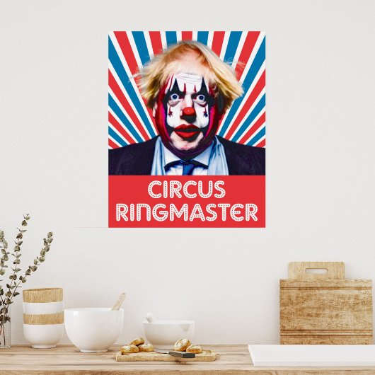 Bojo de Clown Tory Circus Ringmaster Poster (Keuken)