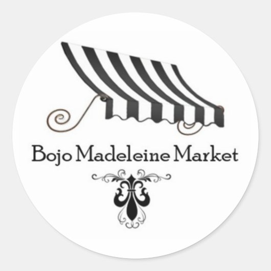 Bojo Madeleine Market 3" Ronde Sticker 2025 (Voorkant)