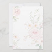 Bojour Bebe Waterverf Frans Baby shower Kaart (Achterkant)