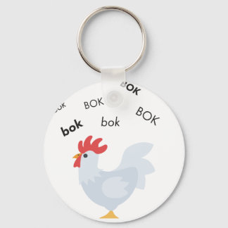 Bok Chicken Cute Emoji Sleutelhanger