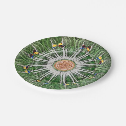 Bok Choy 7" Plate Papieren Bordje (Gekanteld)