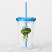 Bok choy cartoon illustratie acryl drinkbeker (Voorkant)