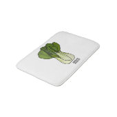 Bok choy cartoon illustratie badmat (Gekanteld)