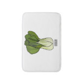 Bok choy cartoon illustratie badmat (Voorkant Verticaal)