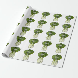 Bok choy cartoon illustratie cadeaupapier