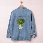 Bok choy cartoon illustratie denim jacket (Hangar)