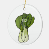 Bok choy cartoon illustratie keramisch ornament (Links)