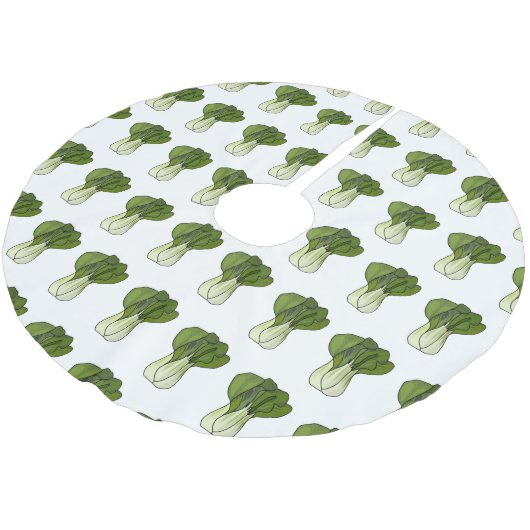 Bok choy cartoon illustratie kerstboom rok (Gekanteld)