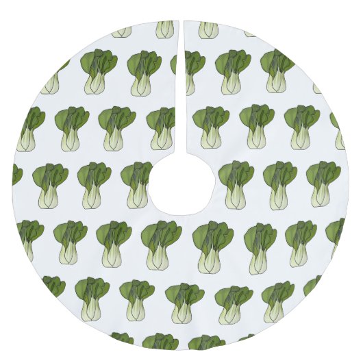 Bok choy cartoon illustratie kerstboom rok (Voorkant)