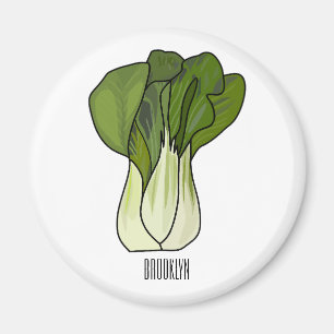 Bok choy cartoon illustratie magneet