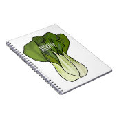 Bok choy cartoon illustratie notitieboek (Rechterzijde)
