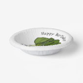 Bok choy cartoon illustratie papieren kommen (Gebogen)