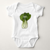 Bok choy cartoon illustratie romper (Voorkant)