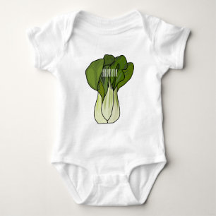 Bok choy cartoon illustratie romper