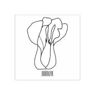 Bok choy cartoon illustratie rubberstempel