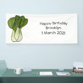 Bok choy cartoon illustratie spandoek (Beurs)