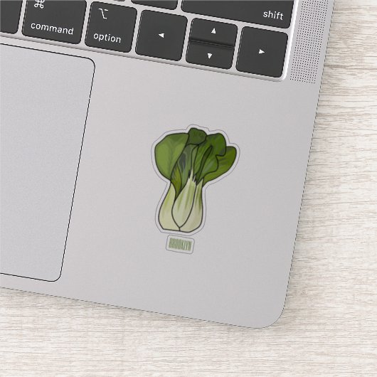 Bok choy cartoon illustratie sticker (Detail)