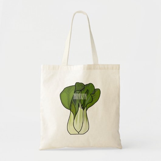 Bok choy cartoon illustratie tote bag (Voorkant)