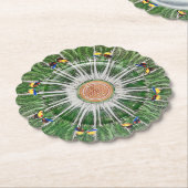 Bok Choy Paper Coaster Kartonnen Onderzetters (Gekanteld)