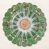 Bok Choy Paper Coaster Kartonnen Onderzetters (Voorkant)