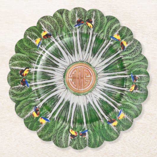Bok Choy Paper Coaster Kartonnen Onderzetters (Voorkant)