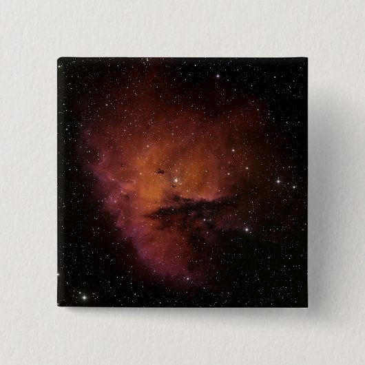 Bok Globules in NGC 281 Vierkante Button 5,1 Cm (Voorkant)