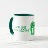 BOK met COOLE GROENE OLIFANT Mok (Voorkant links)