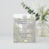 Bok Tower Wedding RSVP Persoonlijk Kaartje (Staand voorkant)