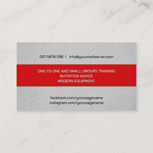 Bokbussen, grijze en rode handschoenen visitekaartje (Achterkant)