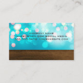 Boke-achtergrond | Houten paneel Visitekaartje (Achterkant)