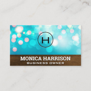 Boke-achtergrond   Houten paneel Visitekaartje