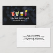 Boke Lights | Gemengde Cocktail Dranken Visitekaartje (Voorkant / Achterkant)