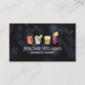 Boke Lights | Gemengde Cocktail Dranken Visitekaartje (Voorkant)