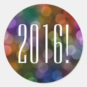 Bokeh 2016 ronde sticker
