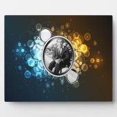 Bokeh 3 ingelijste Abstracte kunstplaquette Fotoplaat (Voorkant)