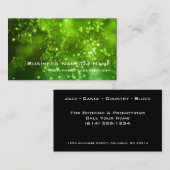 Bokeh 9 (Muziek of DJ) Visitekaartjes (Voorkant / Achterkant)