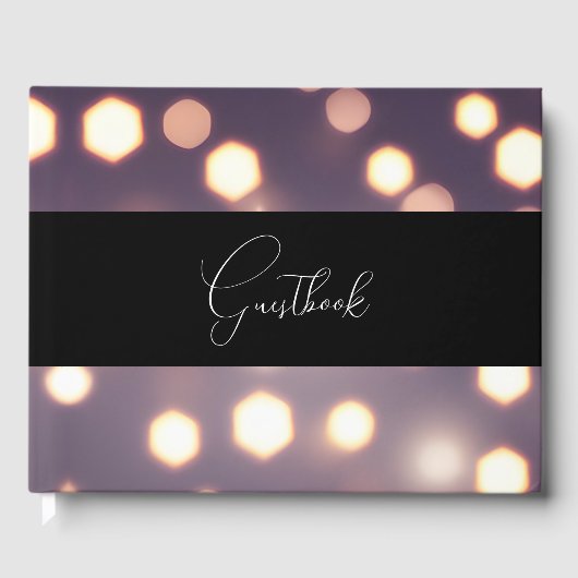  Bokeh achtergrond bruiloft Gastenboek (Voorkant)