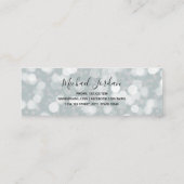 Bokeh Afstuderen Name Card Mini Visitekaartje (Achterkant)