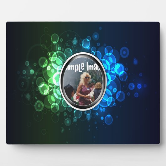 Bokeh Art Plaque Fotoplaat (Voorkant)