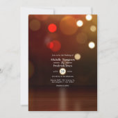 Bokeh Beach Wedding Invitation Kaart (Voorkant)