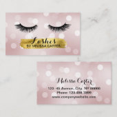 Bokeh Beauty Salon Make-up Artiest Lash Extensions Visitekaartje (Voorkant / Achterkant)