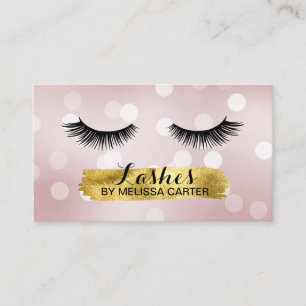 Bokeh Beauty Salon Make-up Artiest Lash Extensions Visitekaartje